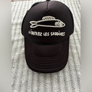 Clare V.
Black Liberez Les Sardines Mesh Snapback Trucker Hat